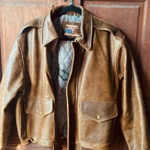 Vintage 100% genuine leather American ride jacket
